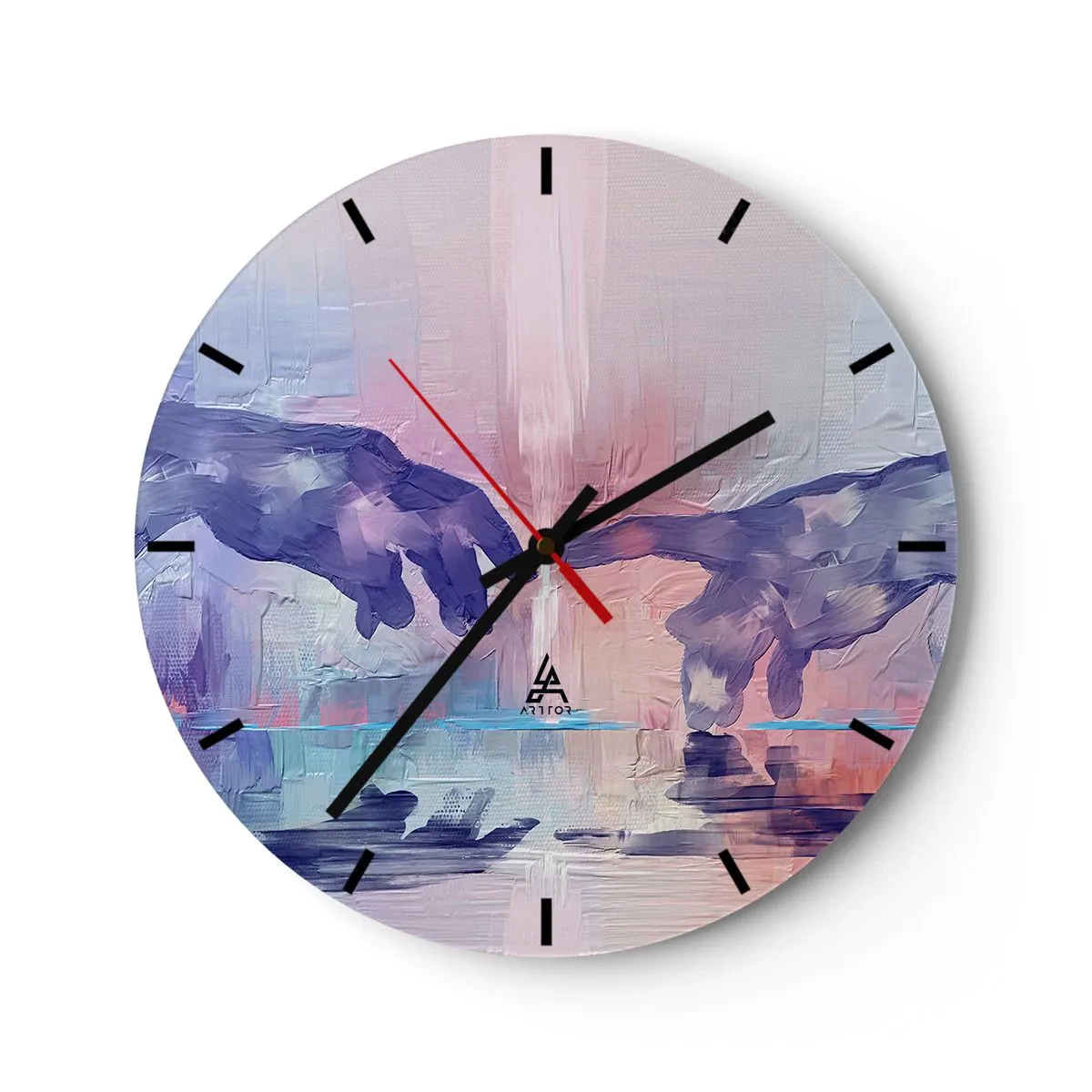 Horloge murale - Pendule murale - Divine étincelle de vie - 40x40 cm