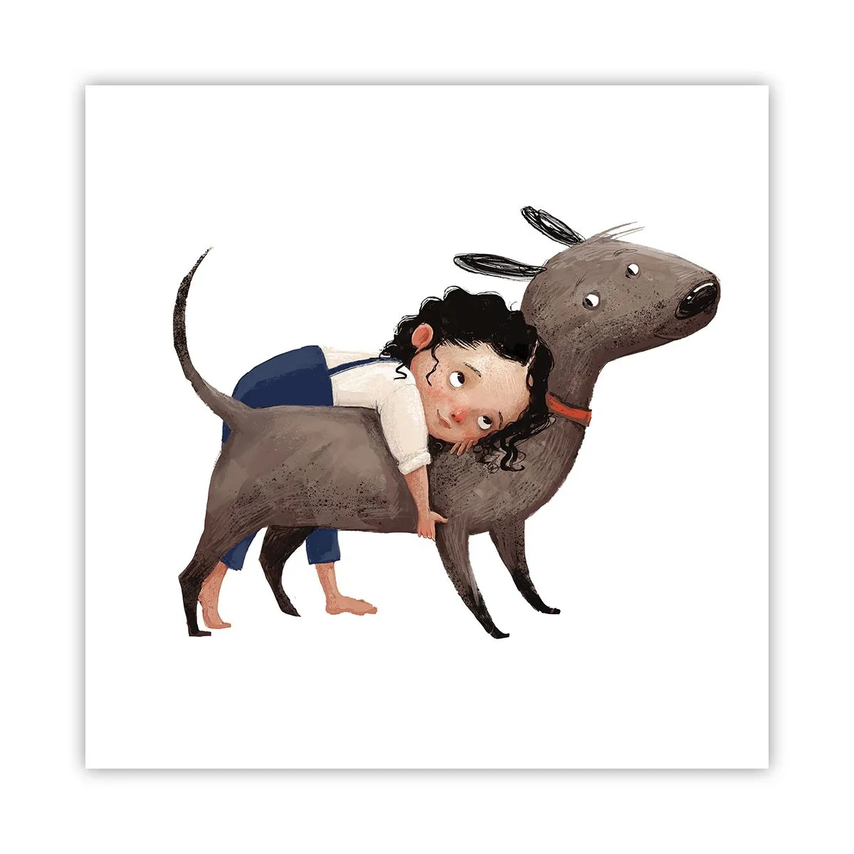 Affiche - Poster - Les meilleurs amis - 50x50 cm