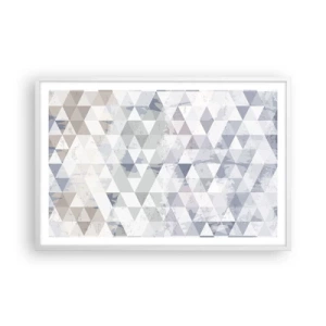 Affiche dans un cadre blanc - Poster - En rythme de trois - 91x61 cm