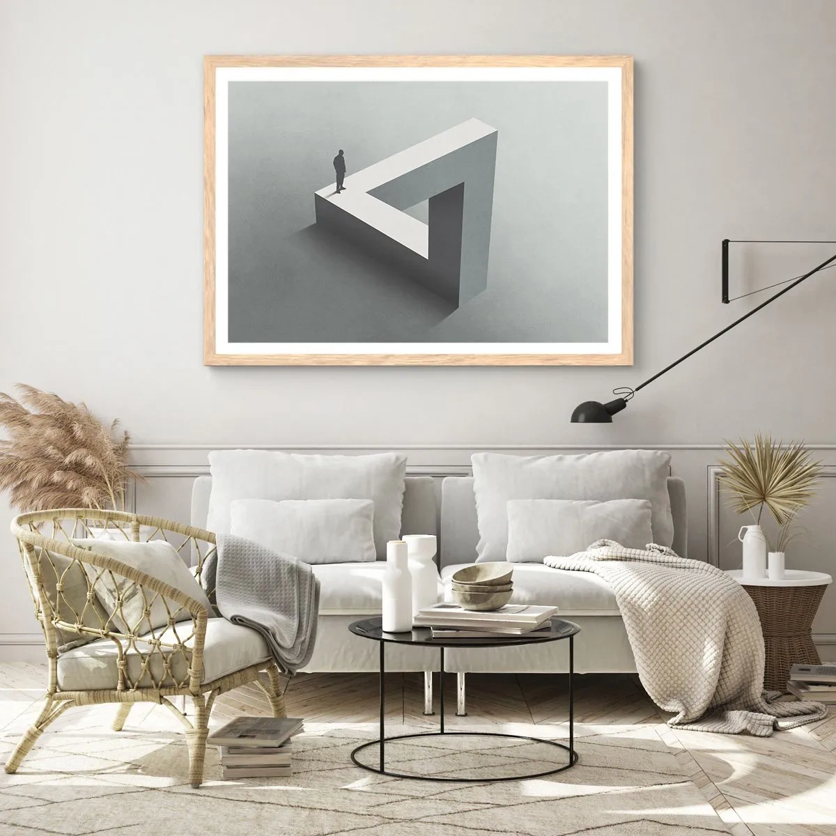 Affiche dans un chêne clair - Poster - Mais c'est possible - 40x30 cm