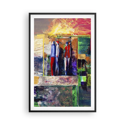 Affiche dans un cadre noir - Poster - Relations et émotions - 61x91 cm