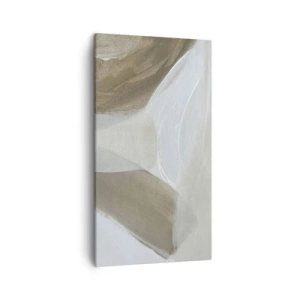 Impression sur toile - Image sur toile - Une vague de blanc - 45x80 cm