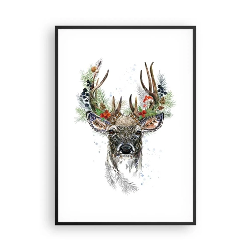 Affiche dans un cadre noir - Poster - En robe de fête - 70x100 cm