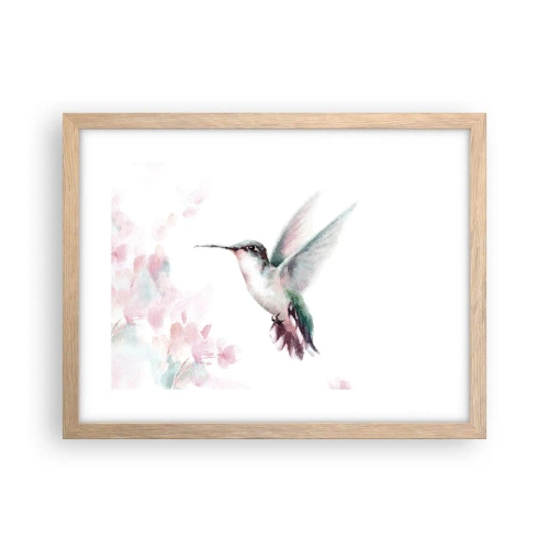 Affiche dans un chêne clair - Poster - Immortalisé dans un battement - 40x30 cm