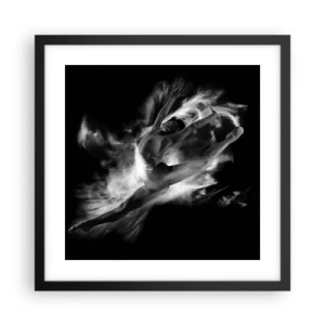 Affiche dans un cadre noir - Poster - Coincé en l'air - 40x40 cm