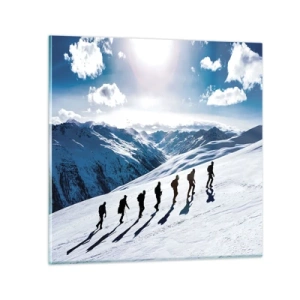 Impression sur verre - Image sur verre - L'équipe des conquérants - 30x30 cm