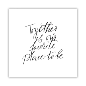 Affiche - Poster - Vous aussi vous le sentez? - 60x60 cm