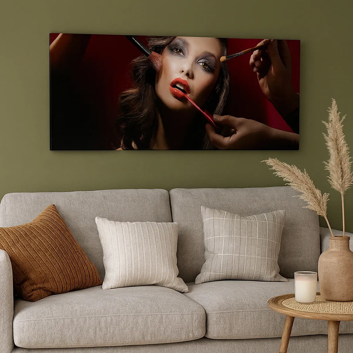 Impression sur toile - Image sur toile - Belle rêveuse - 30x30 cm