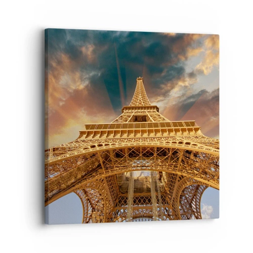 Impression sur toile - Image sur toile - Comment l'humanité a atteint le ciel - 30x30 cm