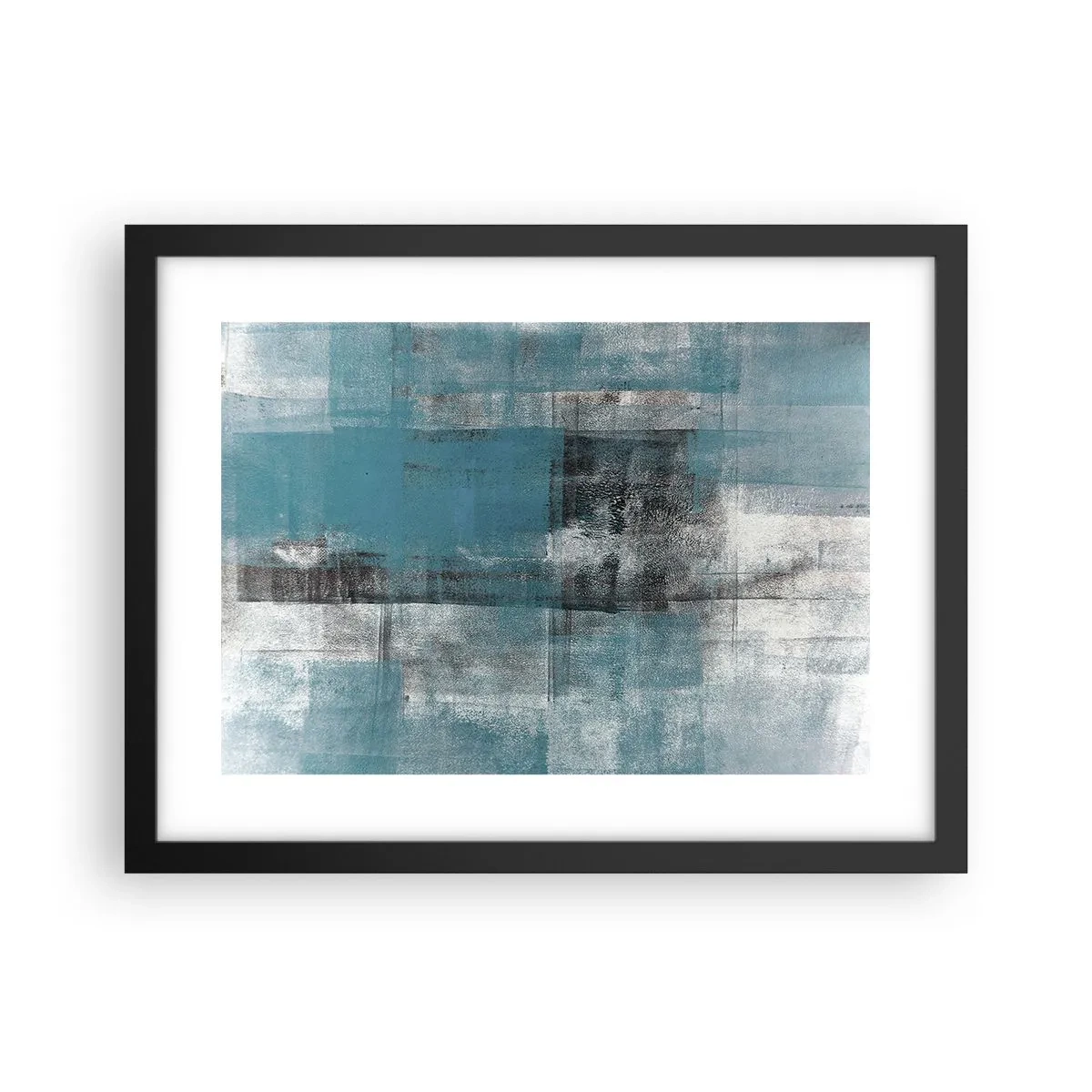 Affiche dans un cadre noir - Poster - Eau et air - 40x30 cm