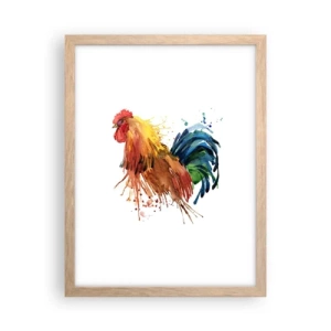 Affiche dans un chêne clair - Poster - Robe royale, fierté royale - 30x40 cm