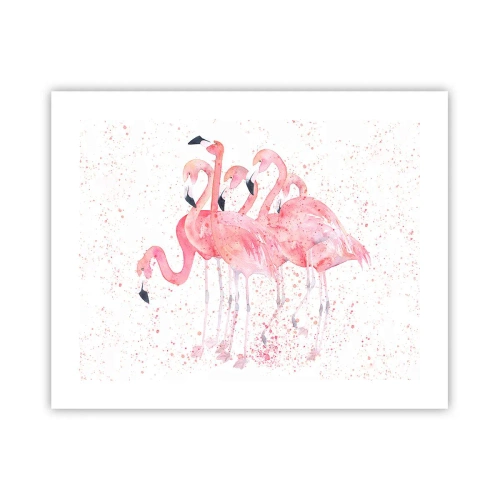 Affiche - Poster - Ensemble rose - 50x40 cm