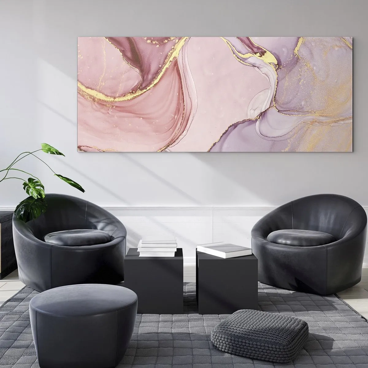 Impression sur verre - Image sur verre - Caresse de couleurs - 90x30 cm