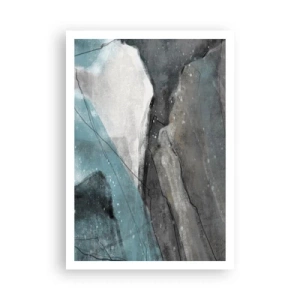 Affiche - Poster - Résumé : roches et glace - 70x100 cm