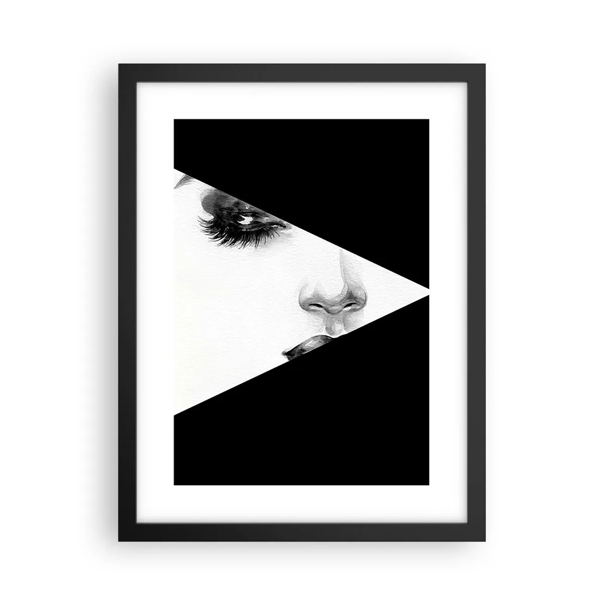 Affiche dans un cadre noir - Poster - Toujours inconnu - 30x40 cm