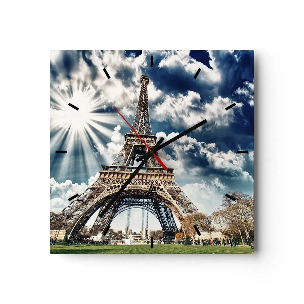 Horloge murale - Pendule murale - La seule et unique sous le soleil - 40x40 cm