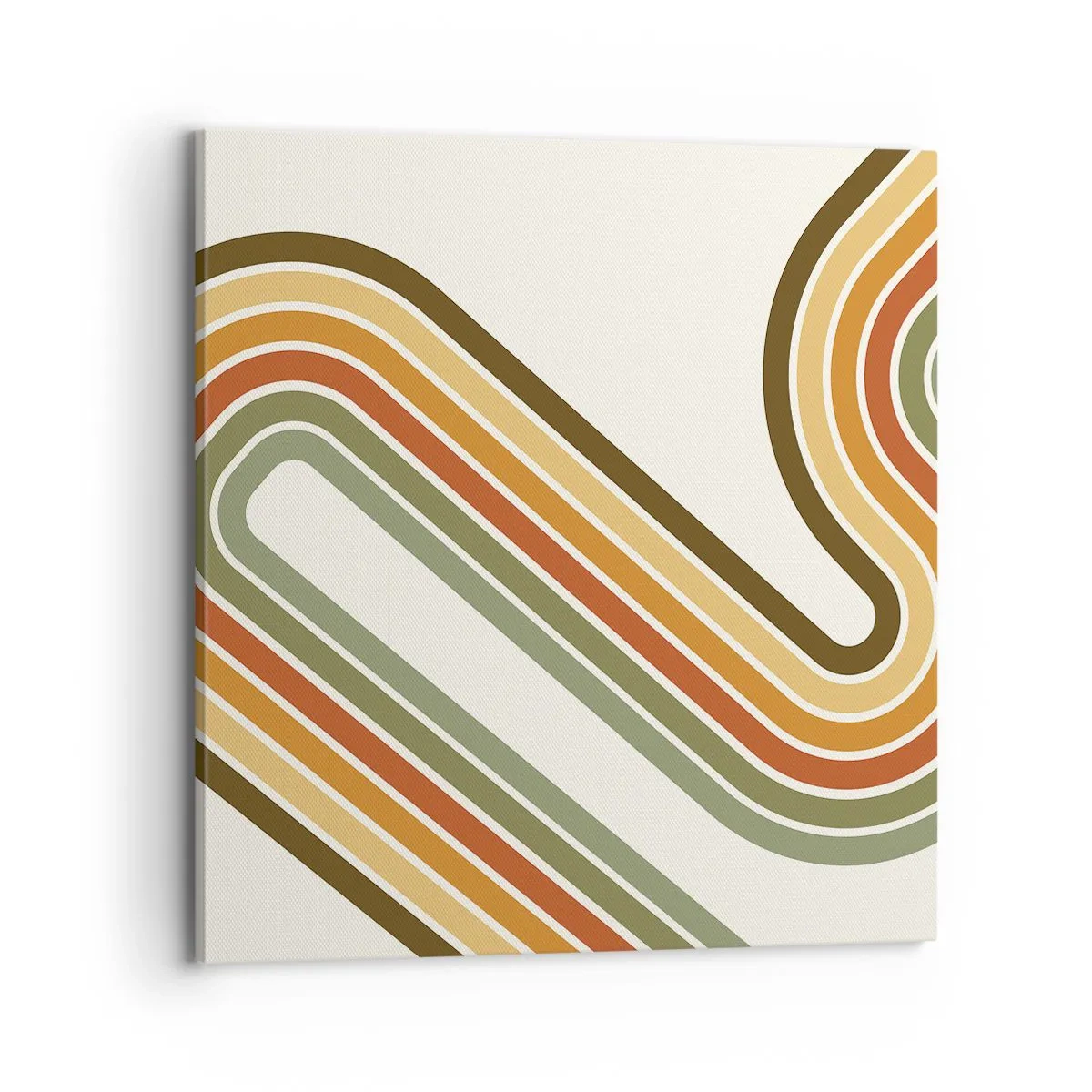 Impression sur toile - Image sur toile - En zig zag vers le but - 70x70 cm