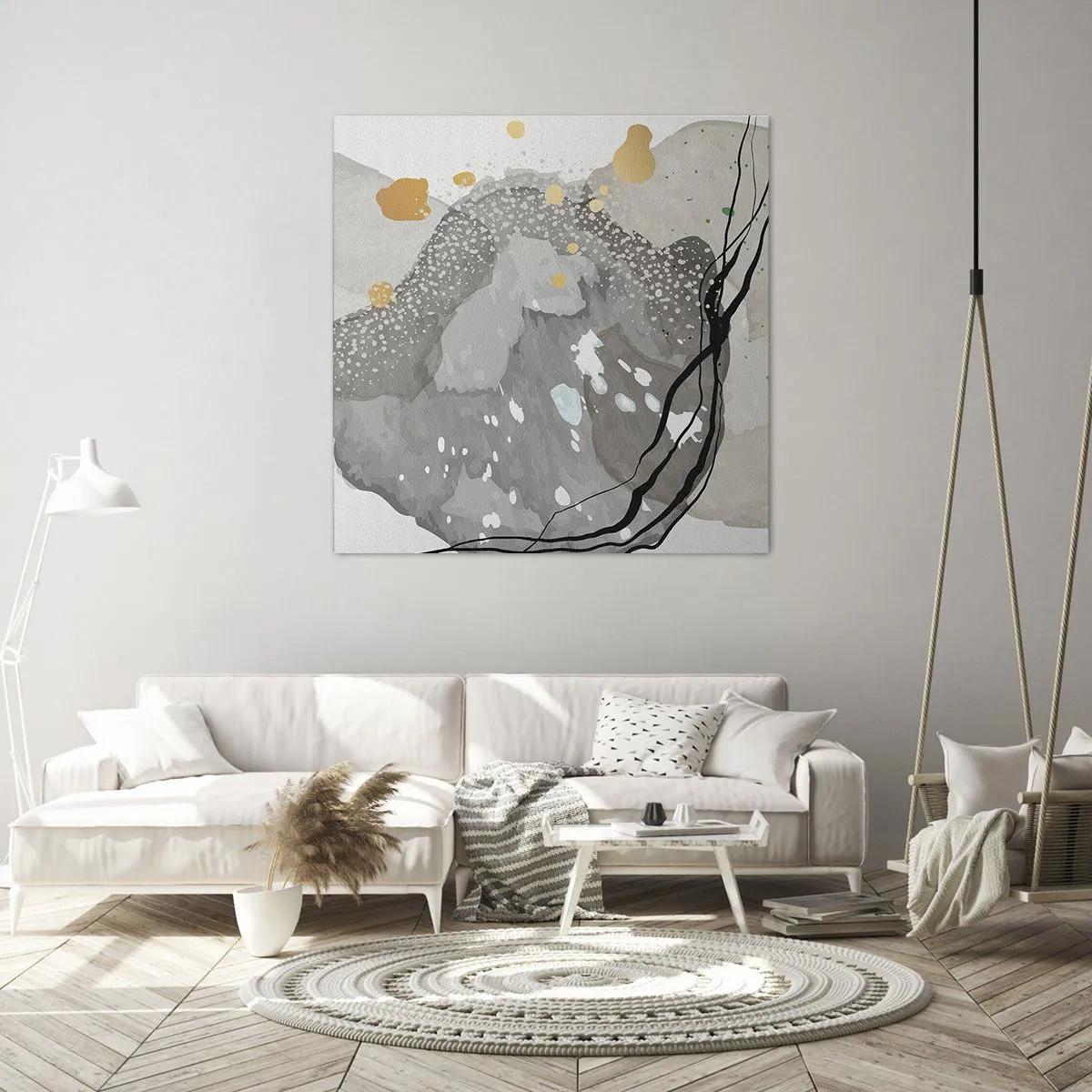 Impression sur toile - Image sur toile - Composition organique - 40x40 cm