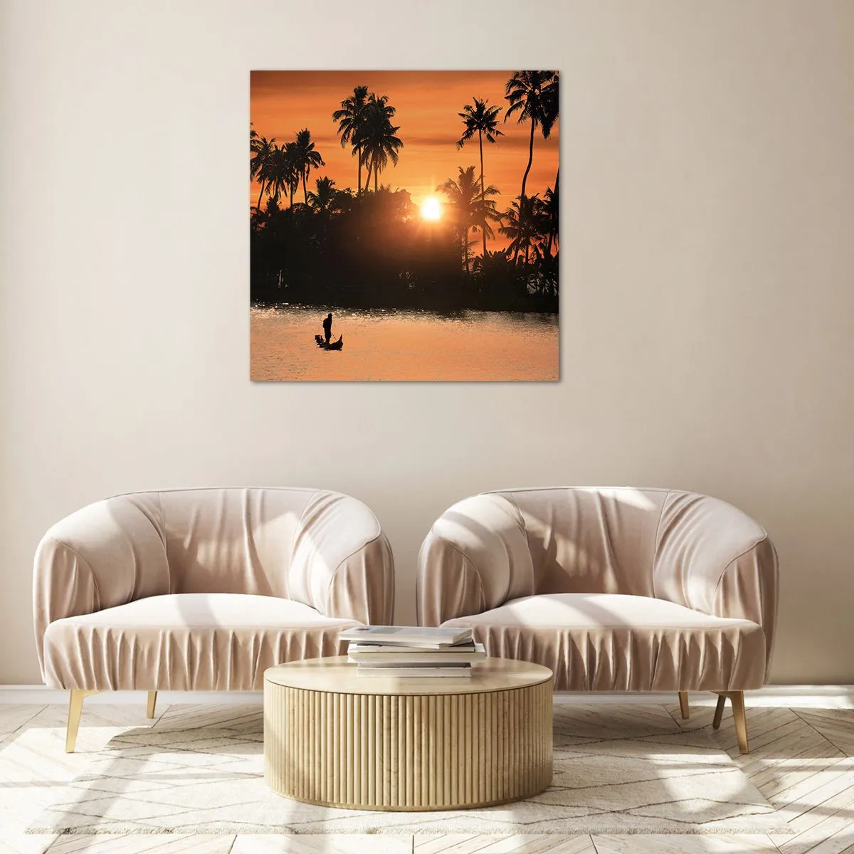 Impression sur verre - Image sur verre - Il est temps de se détendre - 60x60 cm