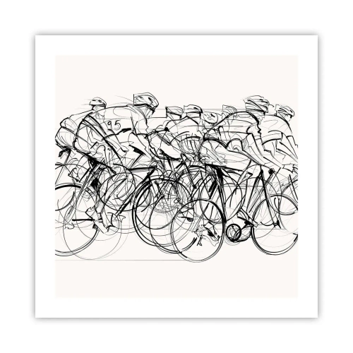 Affiche - Poster - Ensemble en équipe - 50x50 cm