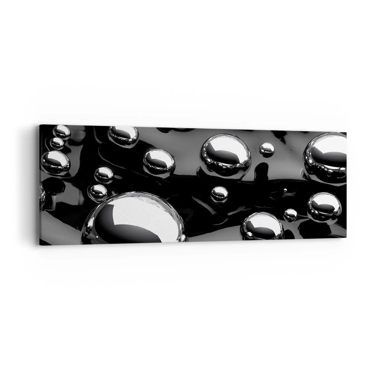 Impression sur toile - Image sur toile - D'un ton noir - 90x30 cm