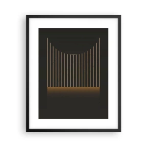 Affiche dans un cadre noir - Poster - Explorez les ténèbres - 40x50 cm
