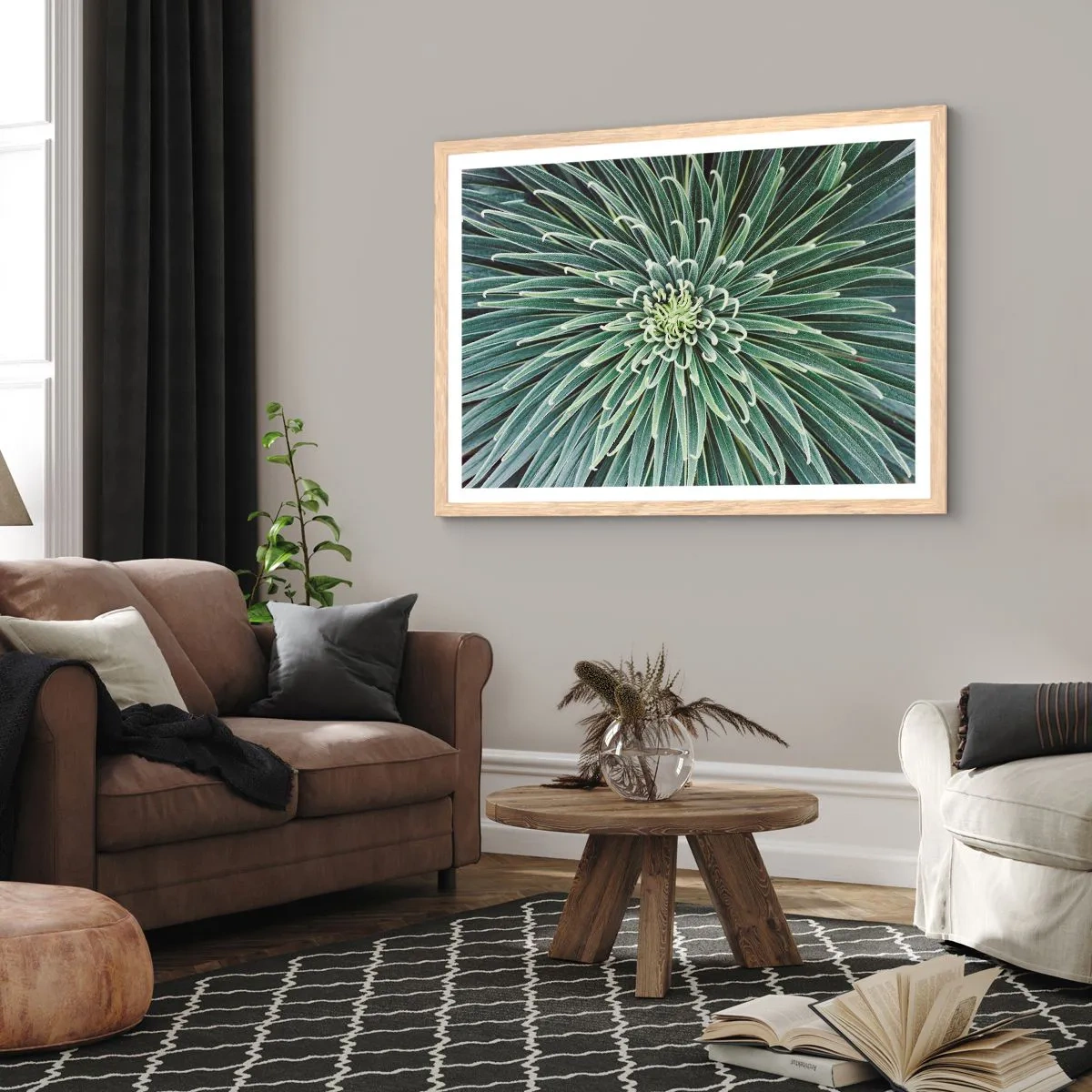 Affiche dans un chêne clair - Poster - Naissance d'une étoile - 70x50 cm