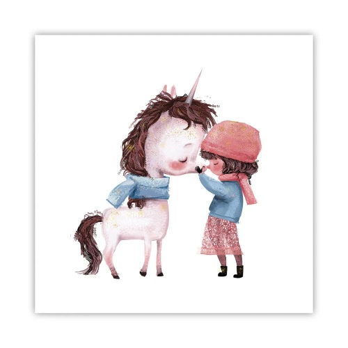 Affiche - Poster - Histoire d'hiver - 60x60 cm