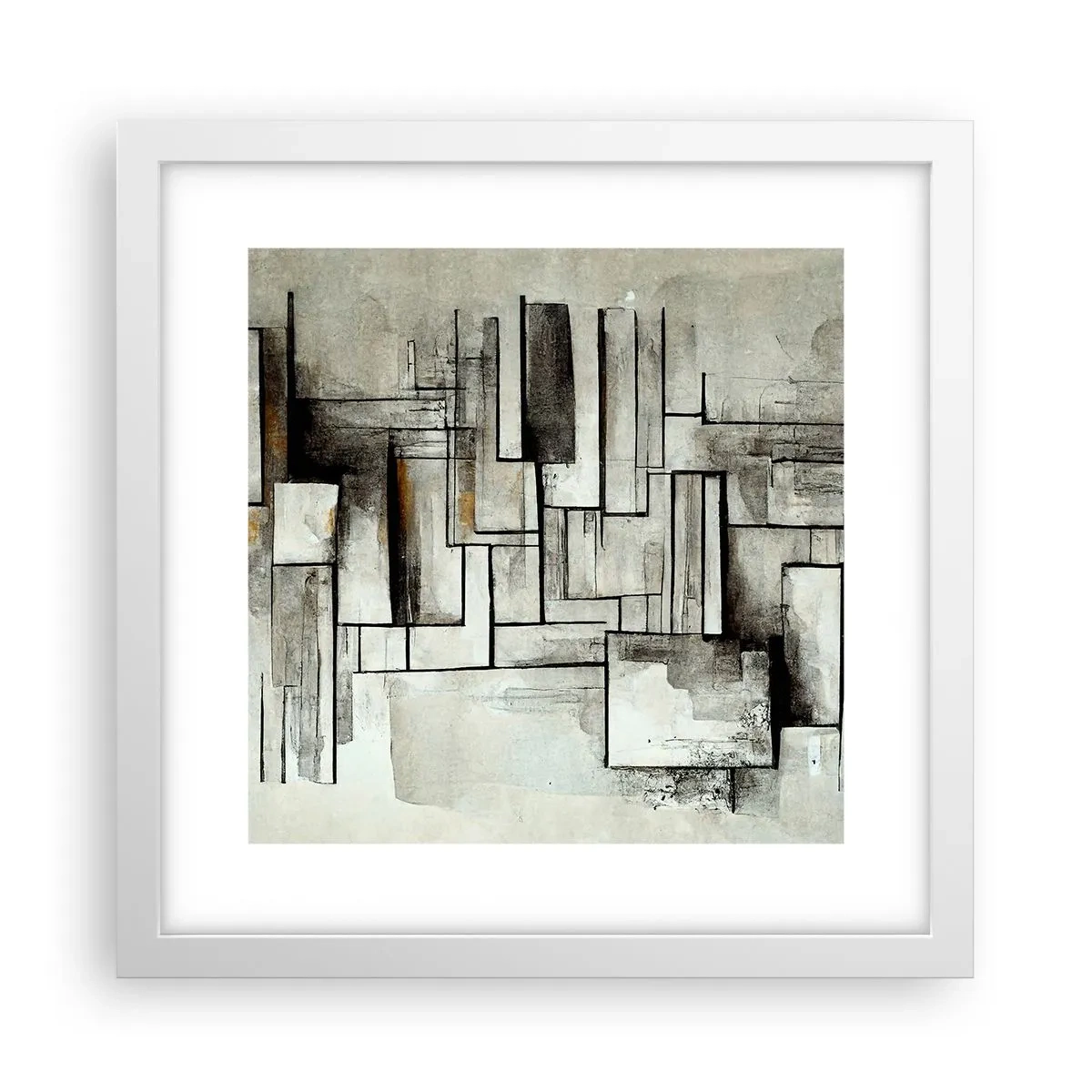 Affiche dans un cadre blanc - Poster - Le pouvoir de la simplicité - 30x30 cm