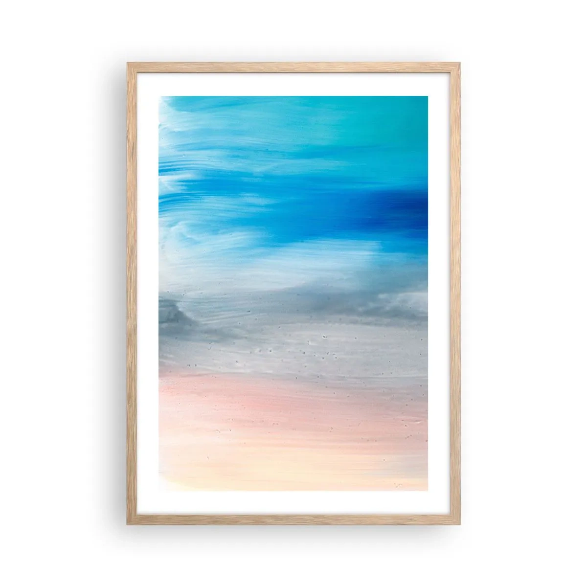 Affiche dans un chêne clair - Poster - Éléments : air - 50x70 cm