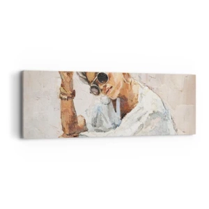 Impression sur toile - Image sur toile - Portrait en plein soleil - 90x30 cm