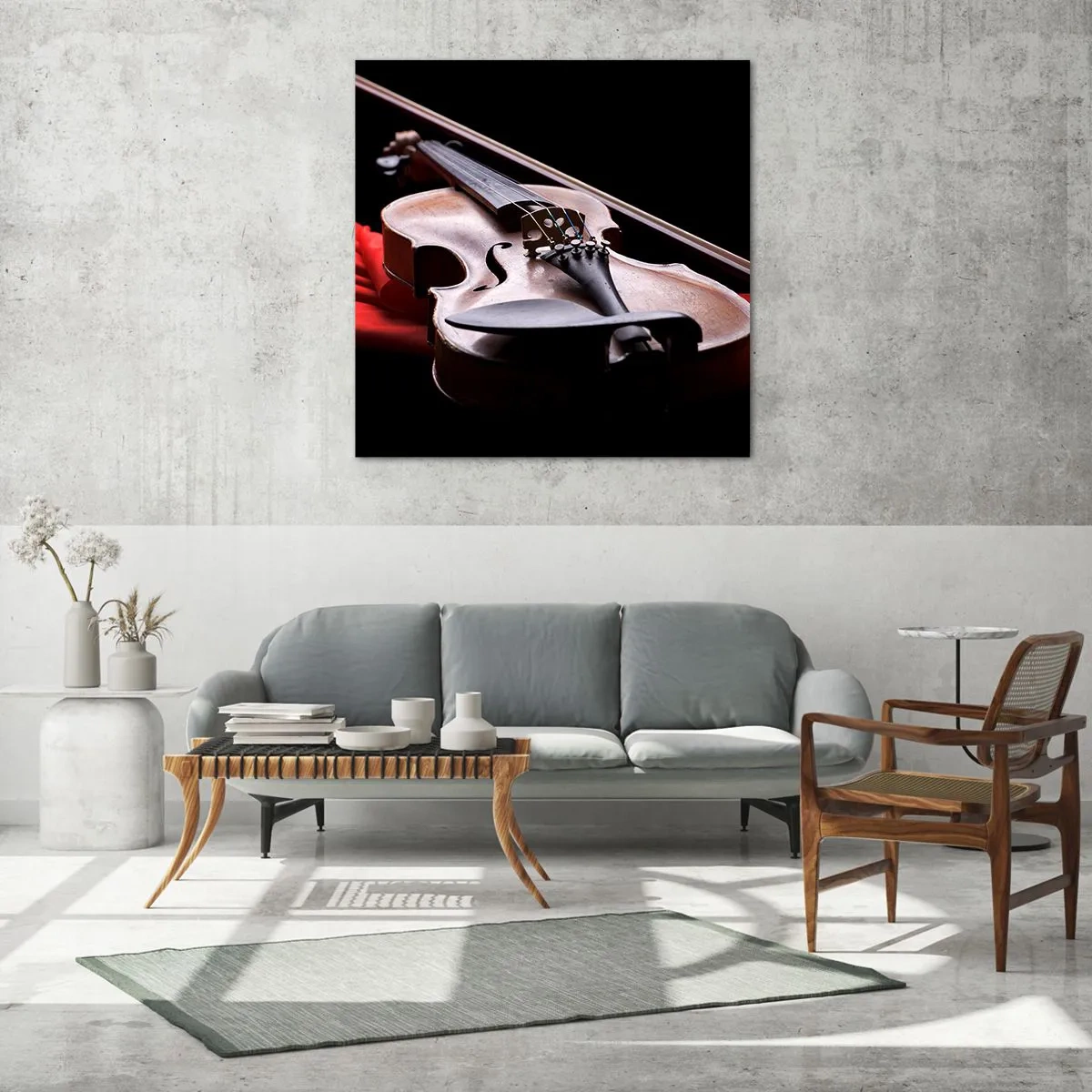 Impression sur verre - Image sur verre - Musique des sentiments - 30x30 cm