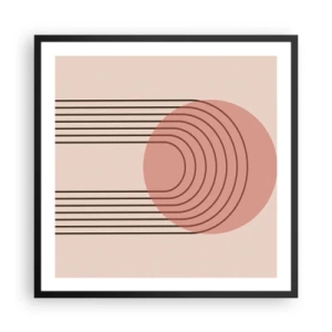 Affiche dans un cadre noir - Poster - Attraction irrésistible - 60x60 cm