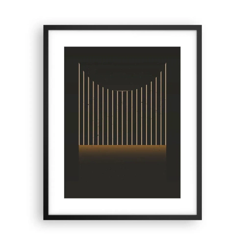 Affiche dans un cadre noir - Poster - Explorez les ténèbres - 40x50 cm