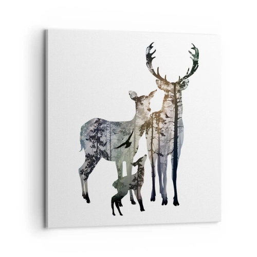 Impression sur toile - Image sur toile - Photographie de famille - 60x60 cm