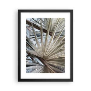 Affiche dans un cadre noir - Poster - Evantail sous les tropiques - 30x40 cm