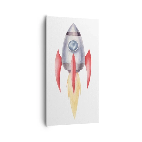 Impression sur toile - Image sur toile - Plus haut, plus vite, plus loin - 65x120 cm