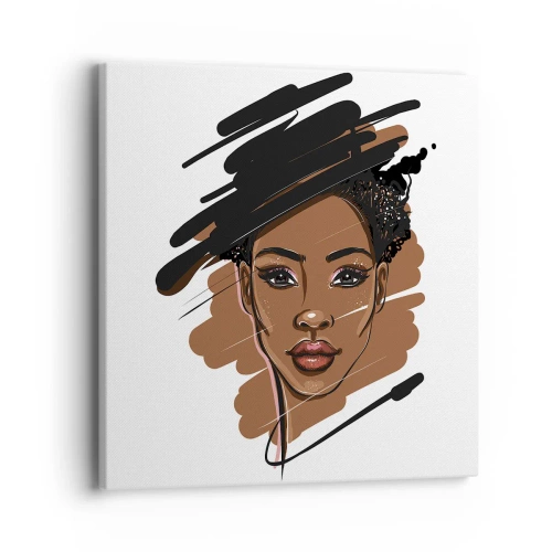 Impression sur toile - Image sur toile - Doux comme le chocolat - 40x40 cm