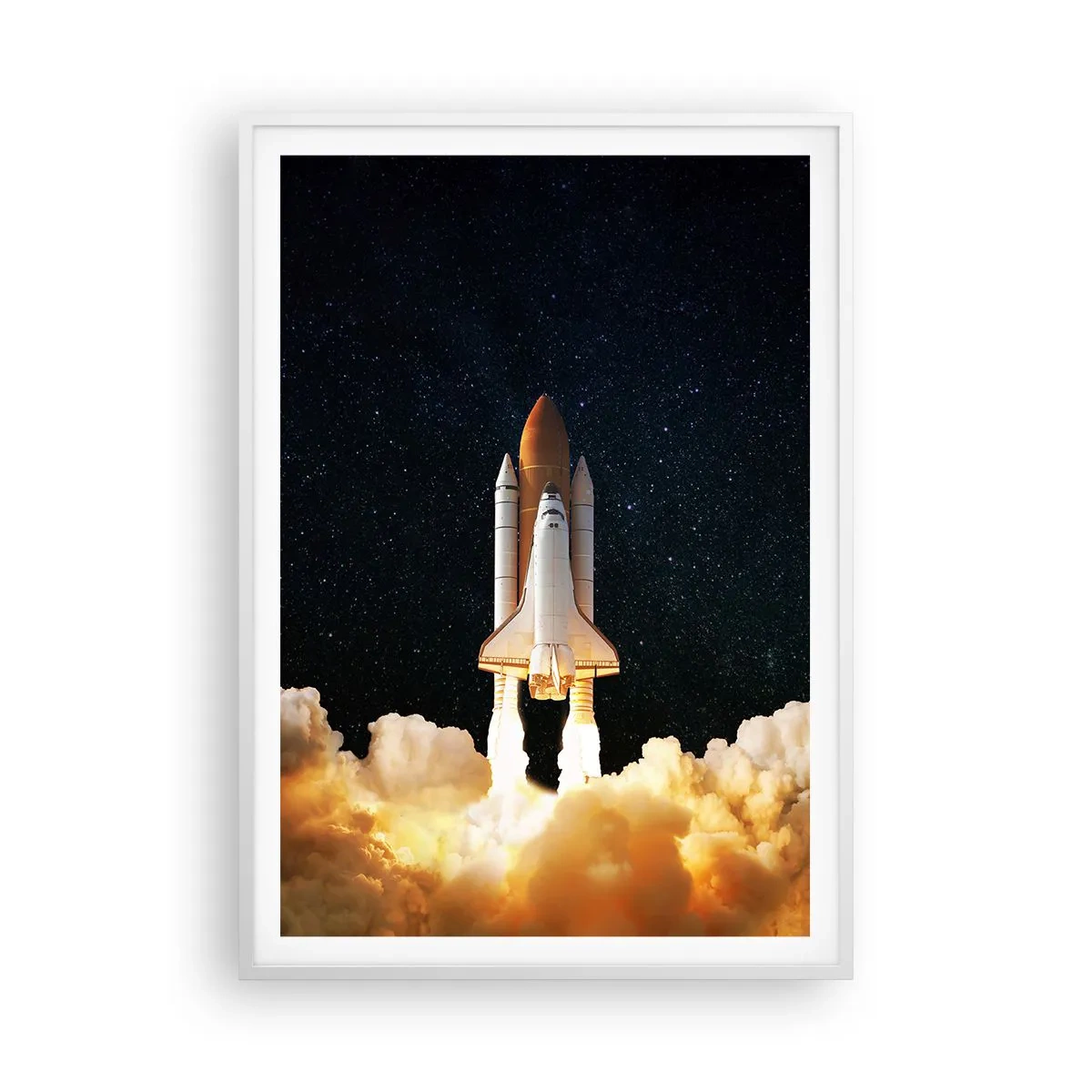 Affiche dans un cadre blanc - Poster - Ad astra! - 70x100 cm