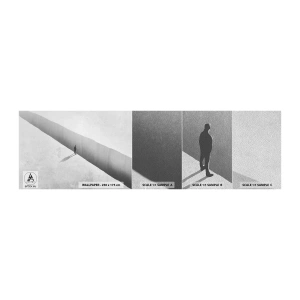 Échantillon de Papier Peint Premium Sand - Un objectif clair - Abîme, Minimalisme, Homme - 100x30 cm