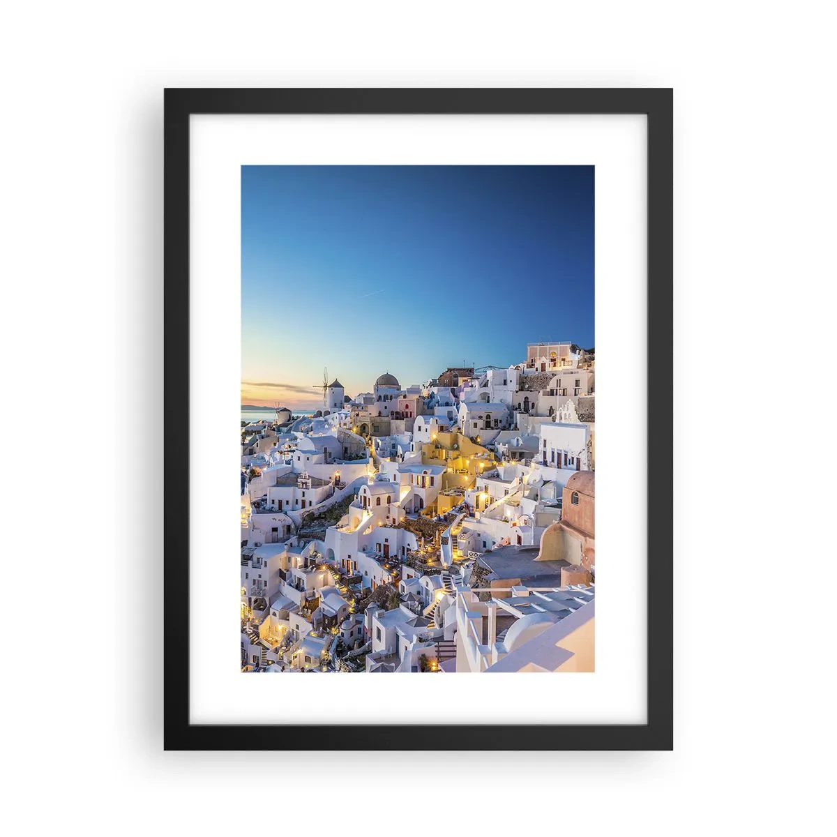 Affiche dans un cadre noir - Poster - L'essence de la grecque - 30x40 cm