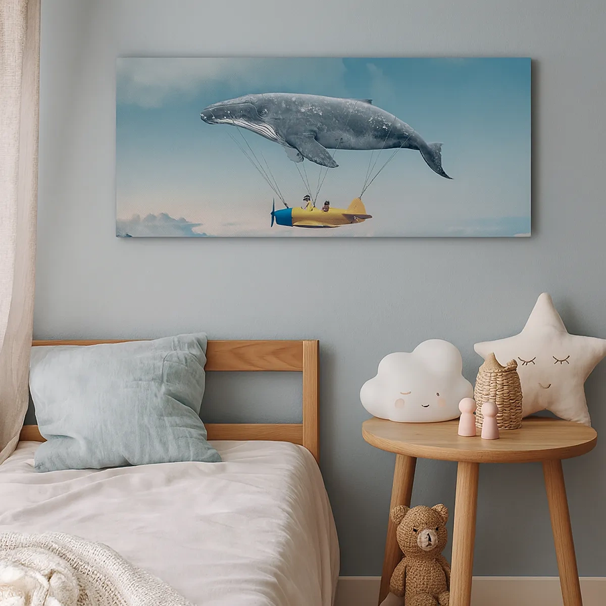 Impression sur toile - Image sur toile - Pourquoi pas? - 30x30 cm