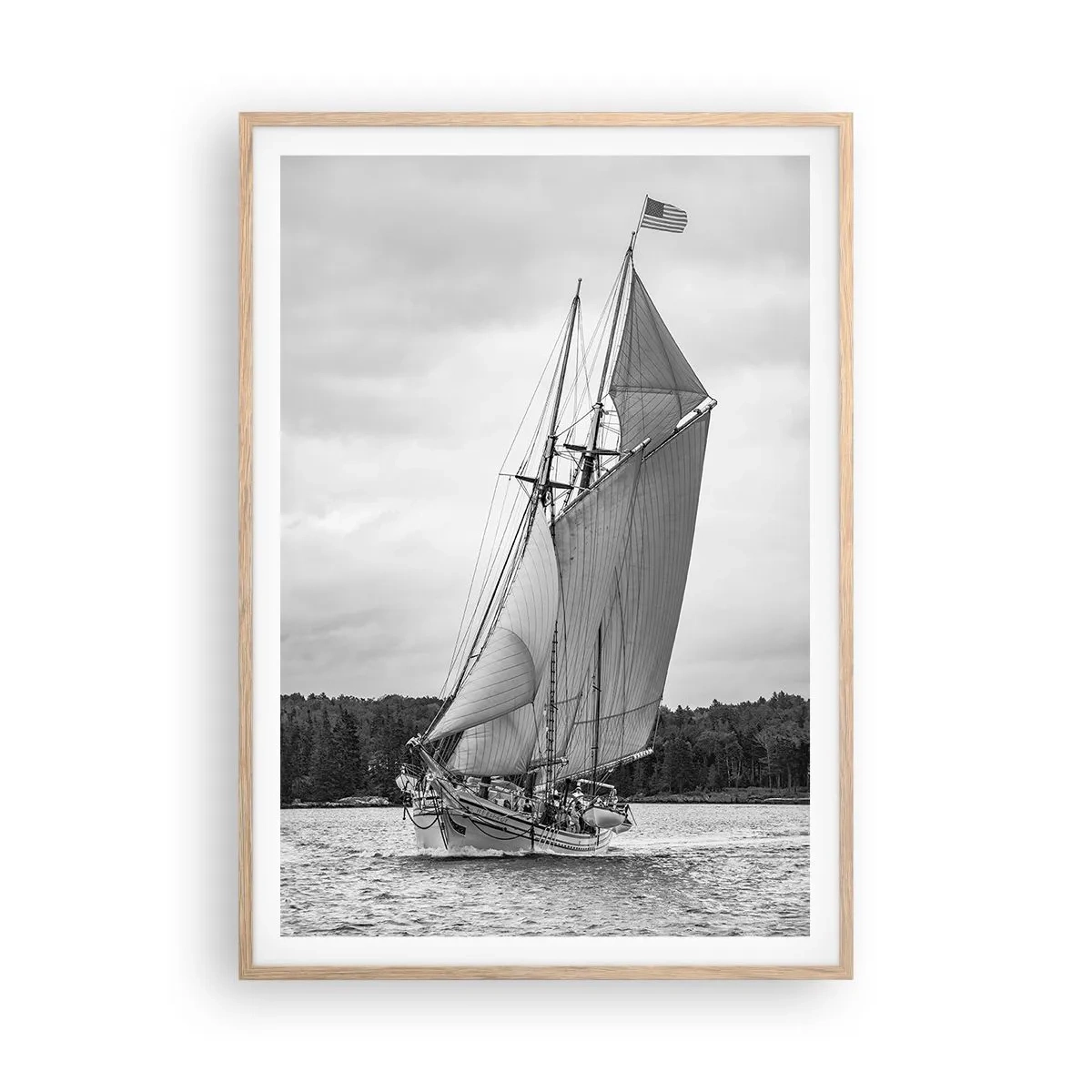 Affiche dans un chêne clair - Poster - Frères du vent - 70x100 cm