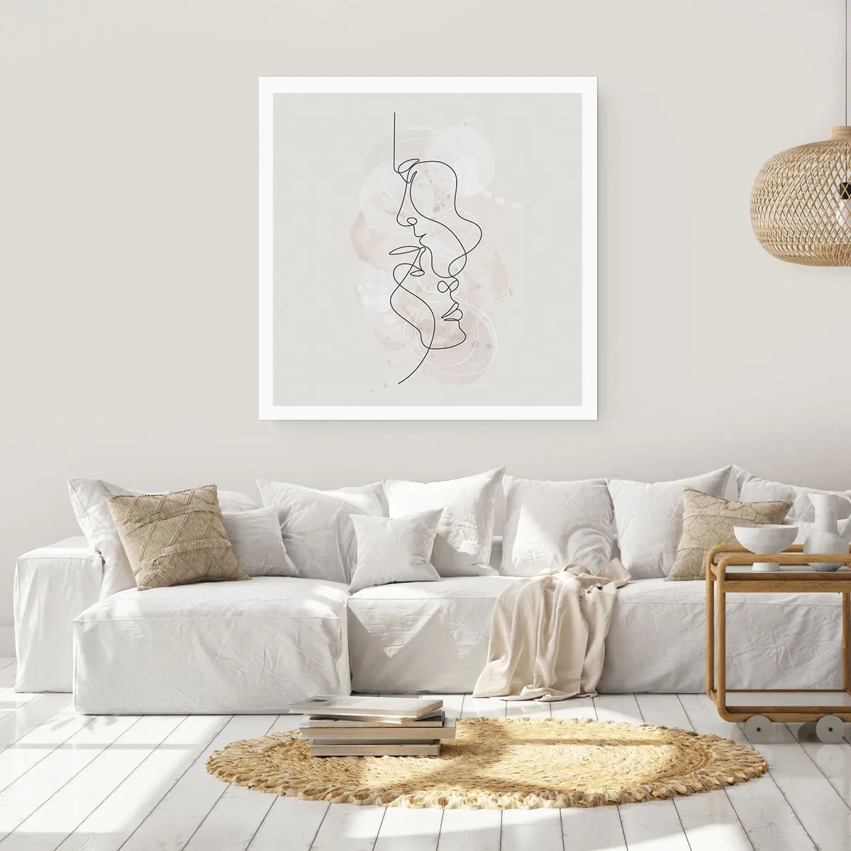 Affiche - Poster - Emmêlé dans une étreinte - 60x60 cm