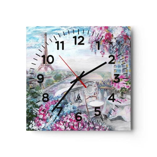 Horloge murale - Pendule murale - C'est le plus beau ici en mai - 40x40 cm