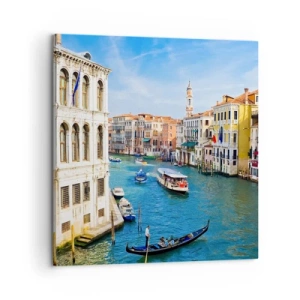 Impression sur toile - Image sur toile - Trafic de rue unique au monde - 60x60 cm