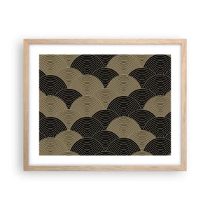 Affiche dans un chêne clair - Poster - Unité dans la multiplicité - 50x40 cm