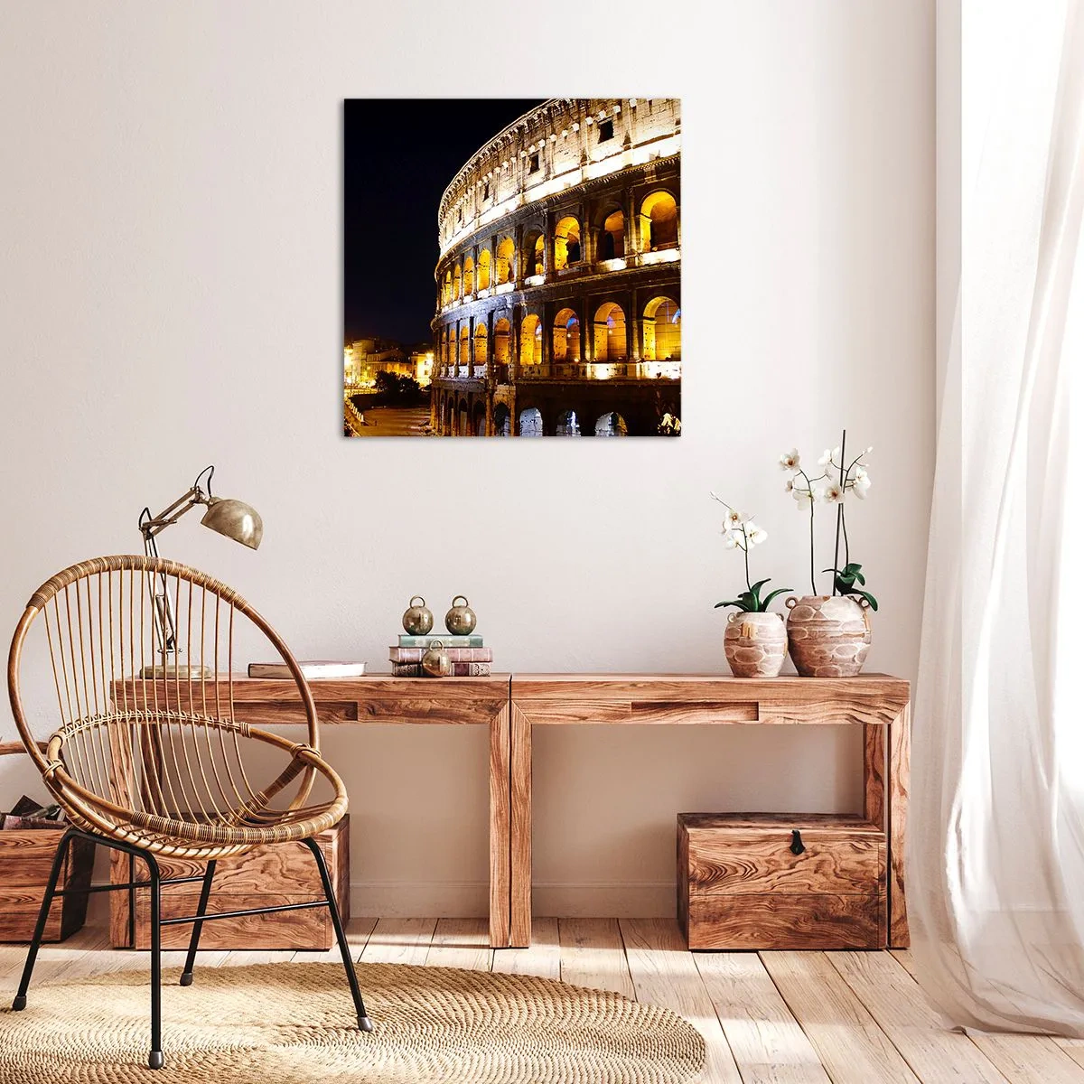 Impression sur toile - Image sur toile - Il est temps de commencer les Jeux - 50x50 cm