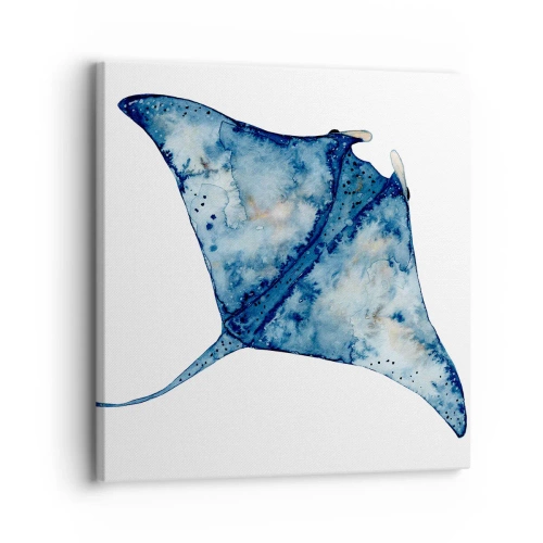 Impression sur toile - Image sur toile - La vie en bleu - 30x30 cm