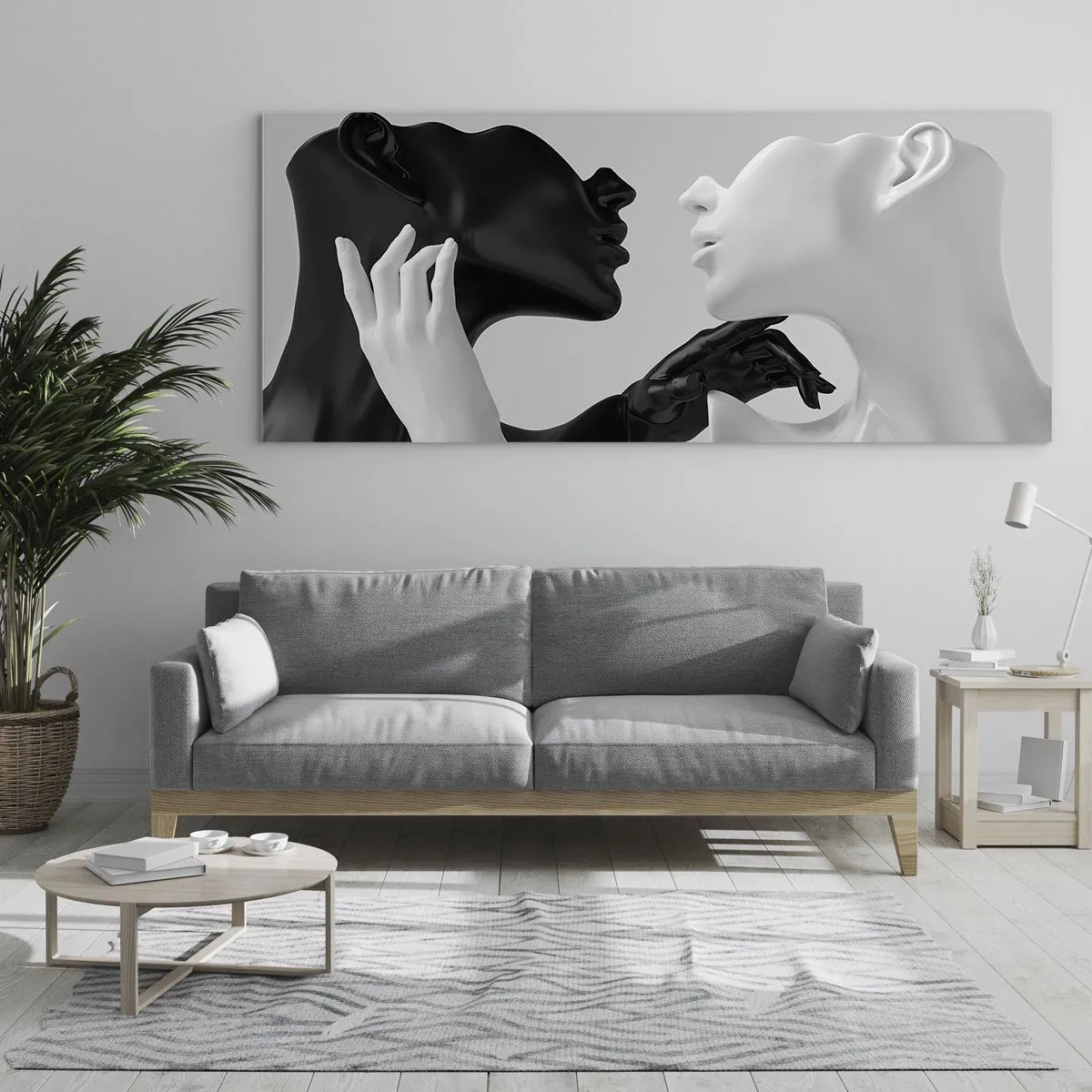 Impression sur verre - Image sur verre - Attraction - désir - 90x30 cm